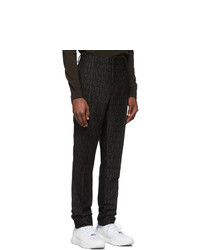 Черные шерстяные брюки чинос от Fendi