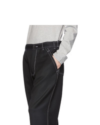 Черные шерстяные брюки чинос от Comme Des Garcons SHIRT