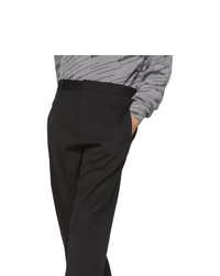 Черные шерстяные брюки чинос от Balenciaga