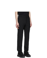 Черные шерстяные брюки чинос от Balmain