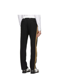 Черные шерстяные брюки чинос от Burberry