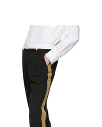 Черные шерстяные брюки чинос от Burberry