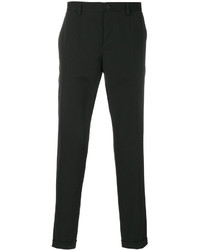 Черные шерстяные брюки чинос от Dolce & Gabbana