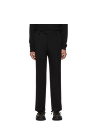 Черные шерстяные брюки чинос от Prada