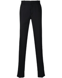 Мужские черные шерстяные брюки от Alexander McQueen