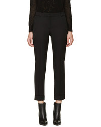Женские черные шерстяные брюки от Alexander McQueen