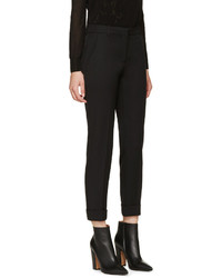 Женские черные шерстяные брюки от Alexander McQueen