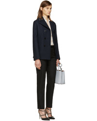 Женские черные шерстяные брюки от Valentino