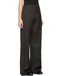 Женские черные шерстяные брюки от Esteban Cortazar