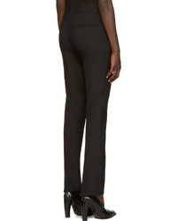 Женские черные шерстяные брюки от Victoria Beckham