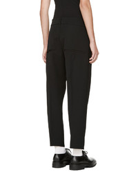 Женские черные шерстяные брюки от Jil Sander