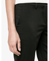 Женские черные шерстяные брюки от Etro