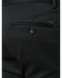 Мужские черные шерстяные брюки от DSQUARED2