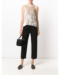 Женские черные шерстяные брюки от Forte Forte