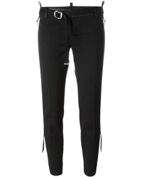 Женские черные шерстяные брюки от Dsquared2