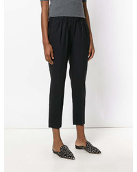 Женские черные шерстяные брюки от Brunello Cucinelli