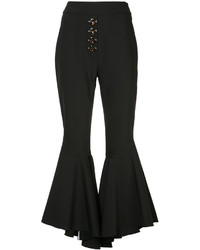 Женские черные шерстяные брюки от Ellery