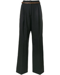 Женские черные шерстяные брюки от Fabiana Filippi