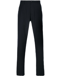 Мужские черные шерстяные брюки от Giorgio Armani