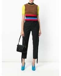 Женские черные шерстяные брюки от Marco De Vincenzo