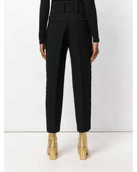 Женские черные шерстяные брюки от Petar Petrov