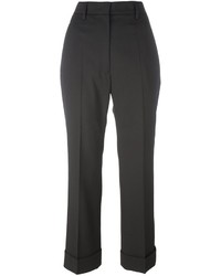 Женские черные шерстяные брюки от Jil Sander