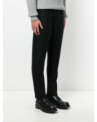 Мужские черные шерстяные брюки от Jil Sander