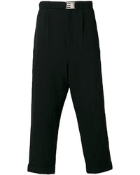 Мужские черные шерстяные брюки от Miharayasuhiro