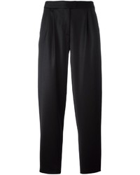 Женские черные шерстяные брюки от Moschino