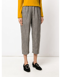 Женские черные шерстяные брюки от Forte Forte