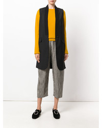 Женские черные шерстяные брюки от Forte Forte