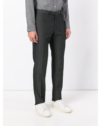 Мужские черные шерстяные брюки от Hardy Amies