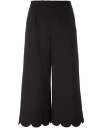 Женские черные шерстяные брюки от RED Valentino