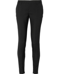 Женские черные шерстяные брюки от Saint Laurent