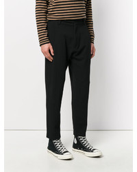 Мужские черные шерстяные брюки от Societe Anonyme