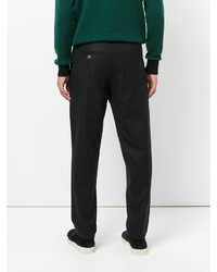 Мужские черные шерстяные брюки от Societe Anonyme