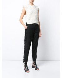 Женские черные шерстяные брюки от Derek Lam