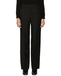 Женские черные шерстяные брюки от Valentino