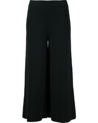 Черные шерстяные вязаные брюки-кюлоты от Stella McCartney