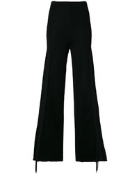 Женские черные шерстяные вязаные брюки от Circus Hotel