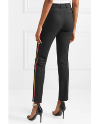 Женские черные шерстяные классические брюки в вертикальную полоску от Calvin Klein 205W39nyc