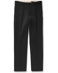 Мужские черные шерстяные классические брюки от Alexander McQueen