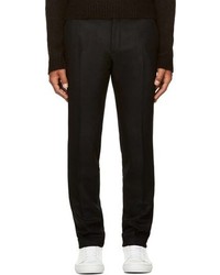 Мужские черные шерстяные классические брюки от Ami