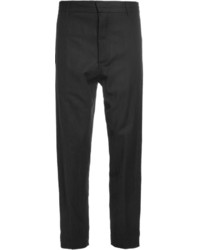 Мужские черные шерстяные классические брюки от Ann Demeulemeester