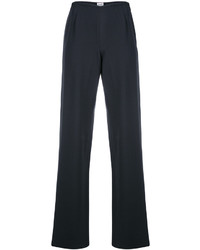 Женские черные шерстяные классические брюки от Armani Collezioni