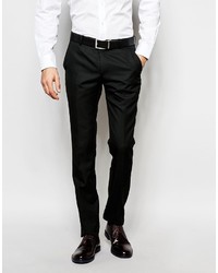 Мужские черные шерстяные классические брюки от Ben Sherman