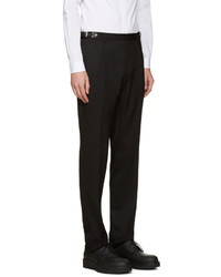 Мужские черные шерстяные классические брюки от Valentino