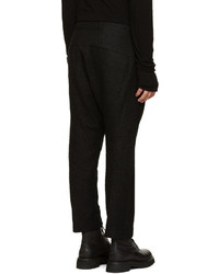 Мужские черные шерстяные классические брюки от Nude:mm
