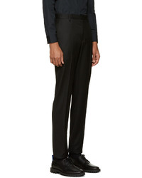 Мужские черные шерстяные классические брюки от Calvin Klein Collection