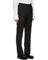 Мужские черные шерстяные классические брюки от Raf Simons